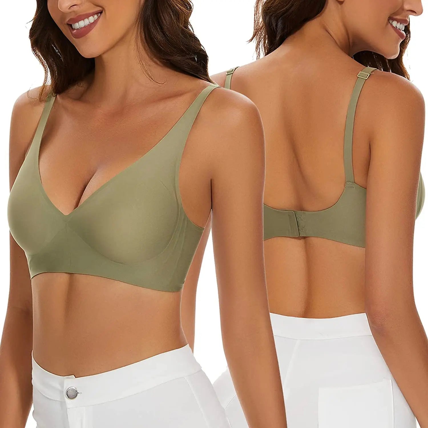 Sexy Seamless Bra Wire Free Brassiere Adjustable Wireless Bras Women Underwear Female Push up Padded Bralette Lingerie Intimates